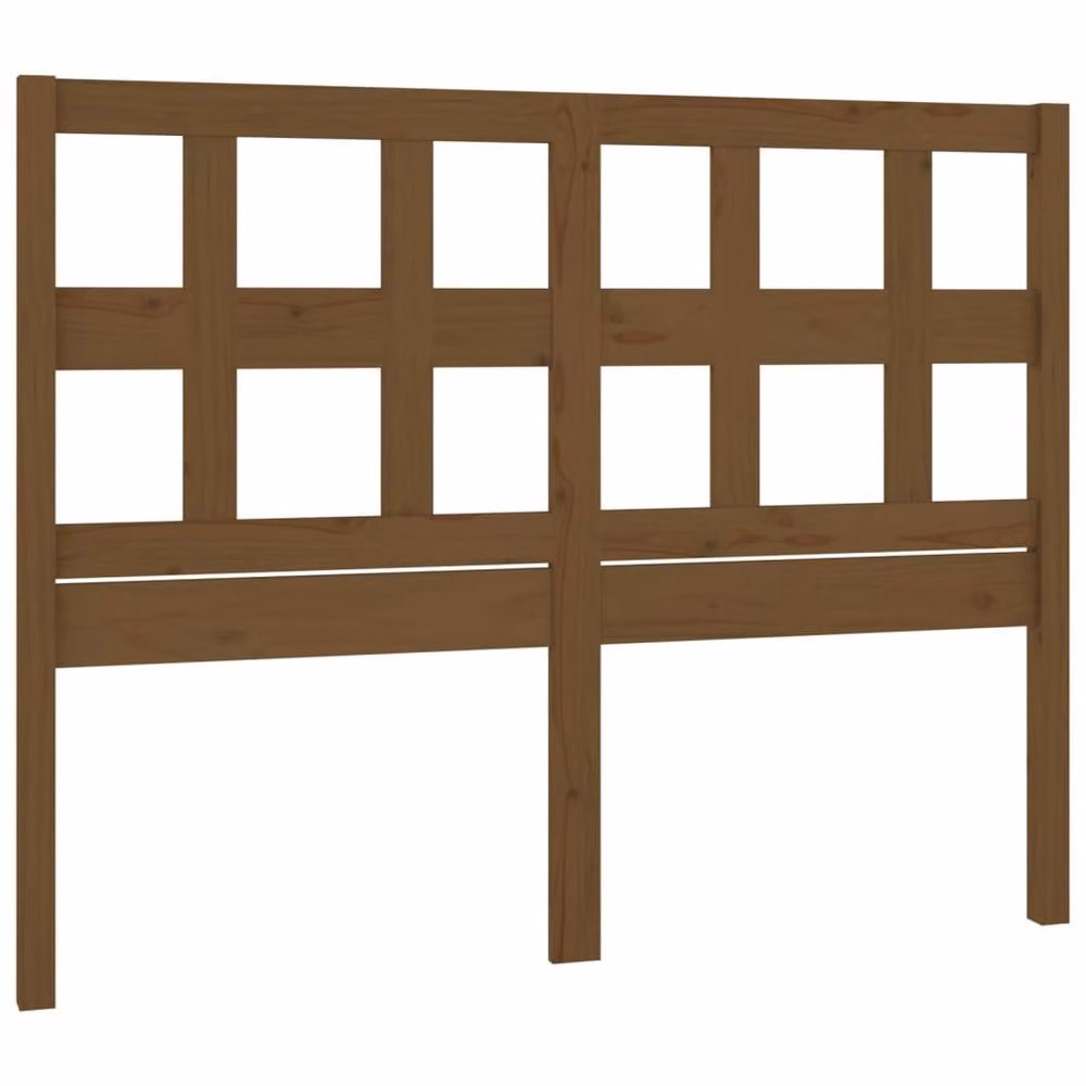 Berkfield Home Beautiful Bed Headboard in Honey Brown Solid Pine Wood, W: 205.5 cm, D: 4 cm, H: 100 cm – 2