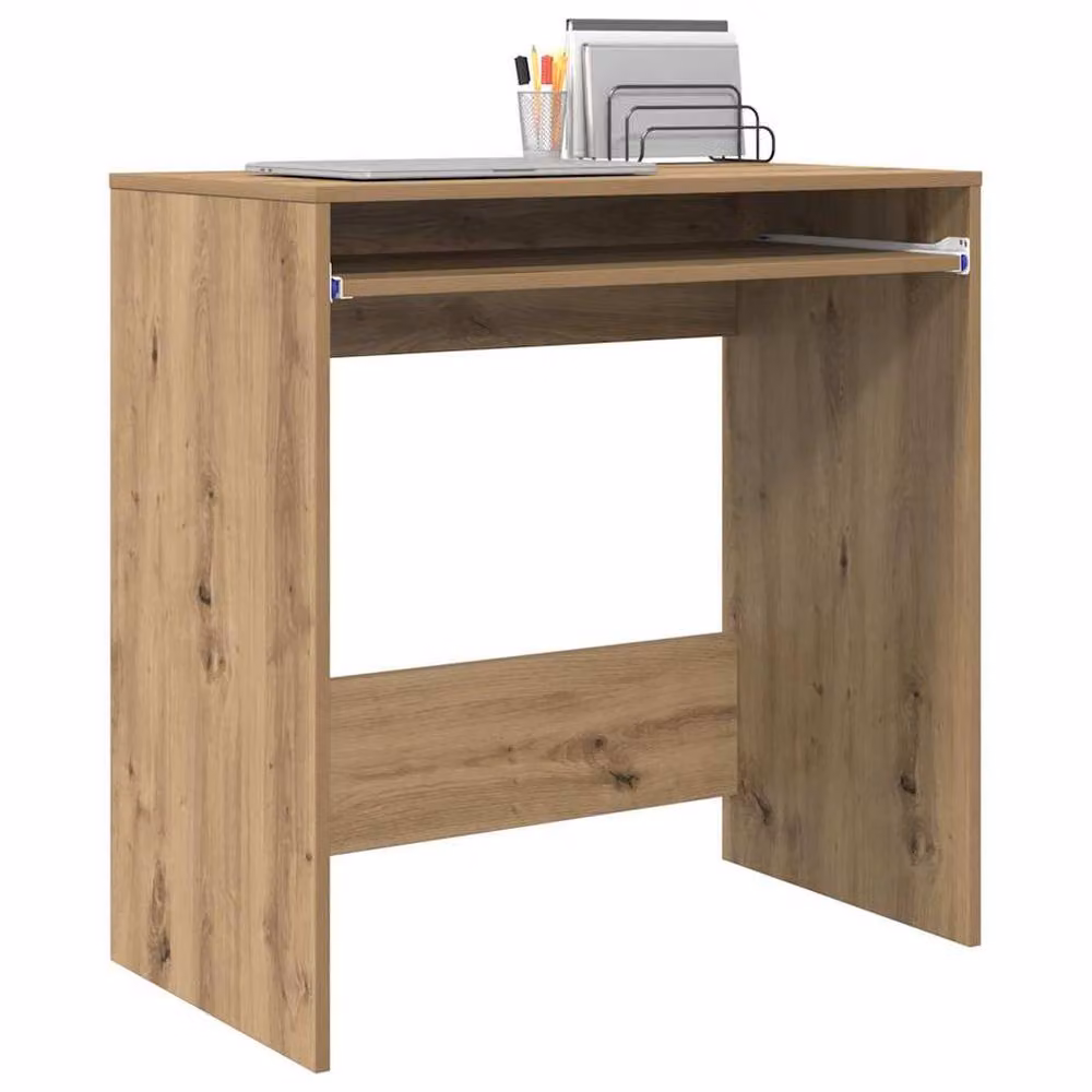 Berkfield Home Artisan Oak Computer Desk in Brown – 3