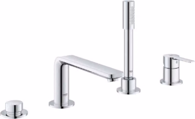 Grohe Lineare 4H Bath Filler in Chrome and Grey, 19577001
