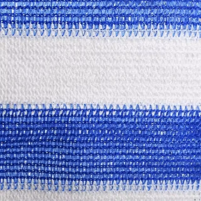 Berkfield Home Fabric Balcony Screen in Blue and White, W: 90 cm, H: 500 cm – 1