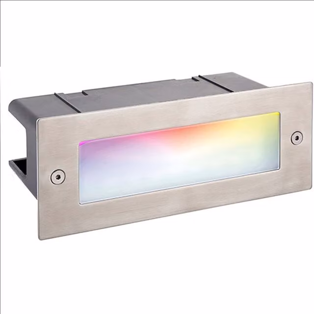 Loops SMART RGB Brick Outdoor IP44 LED Path Light in Silver Marine Grade Stainless Steel