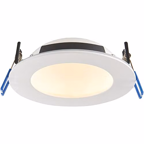 Loops Anti-Glare Recessed IP65 Ceiling Downlight with 12W CCT LED Module in Matt White