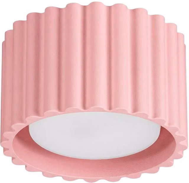 Sollux Lighting minimalist pink cylinder ceiling lamp, W/D/H: 6 x 10 x 10 cm