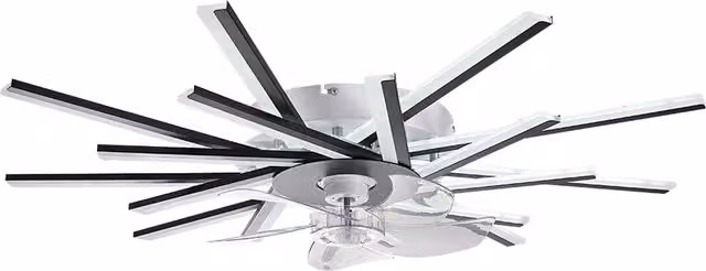 Lifeideas Dimmable Firework-Style Ceiling Fan Light in Silver