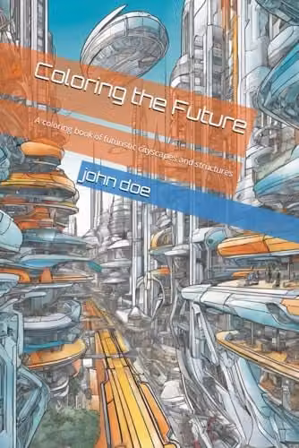 Coloring the Future: A Multicolour Coloring Book of Futuristic Cityscapes and Structures