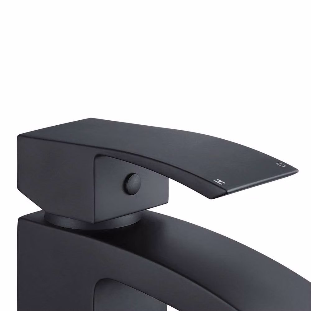 VOGREX Matte Black Single Lever Mono Basin Mixer Tap with Pop Up Waste – 2