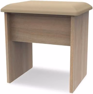 Welcome Furniture Avon Dressing Table Stool in Beige