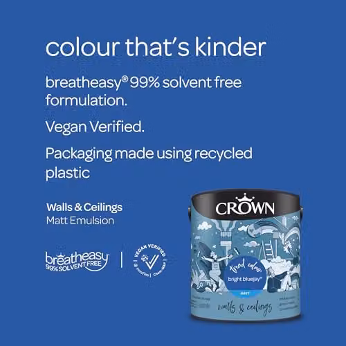 Crown Matt Emulsion Blue, 2.5l – 3