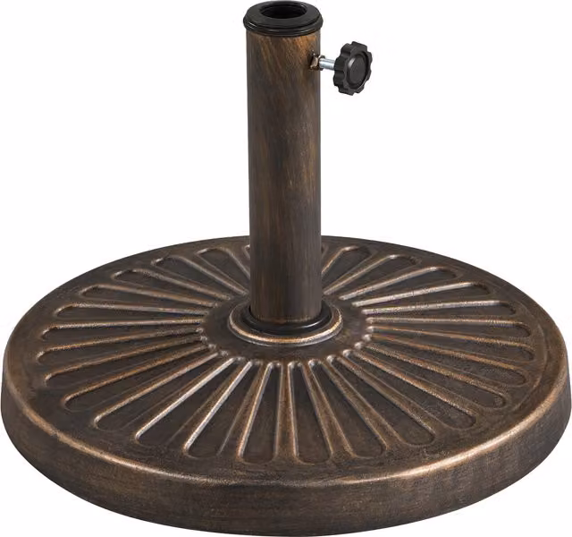 Yaheetech 12kg Round Parasol Umbrella Base Stand in Bronze