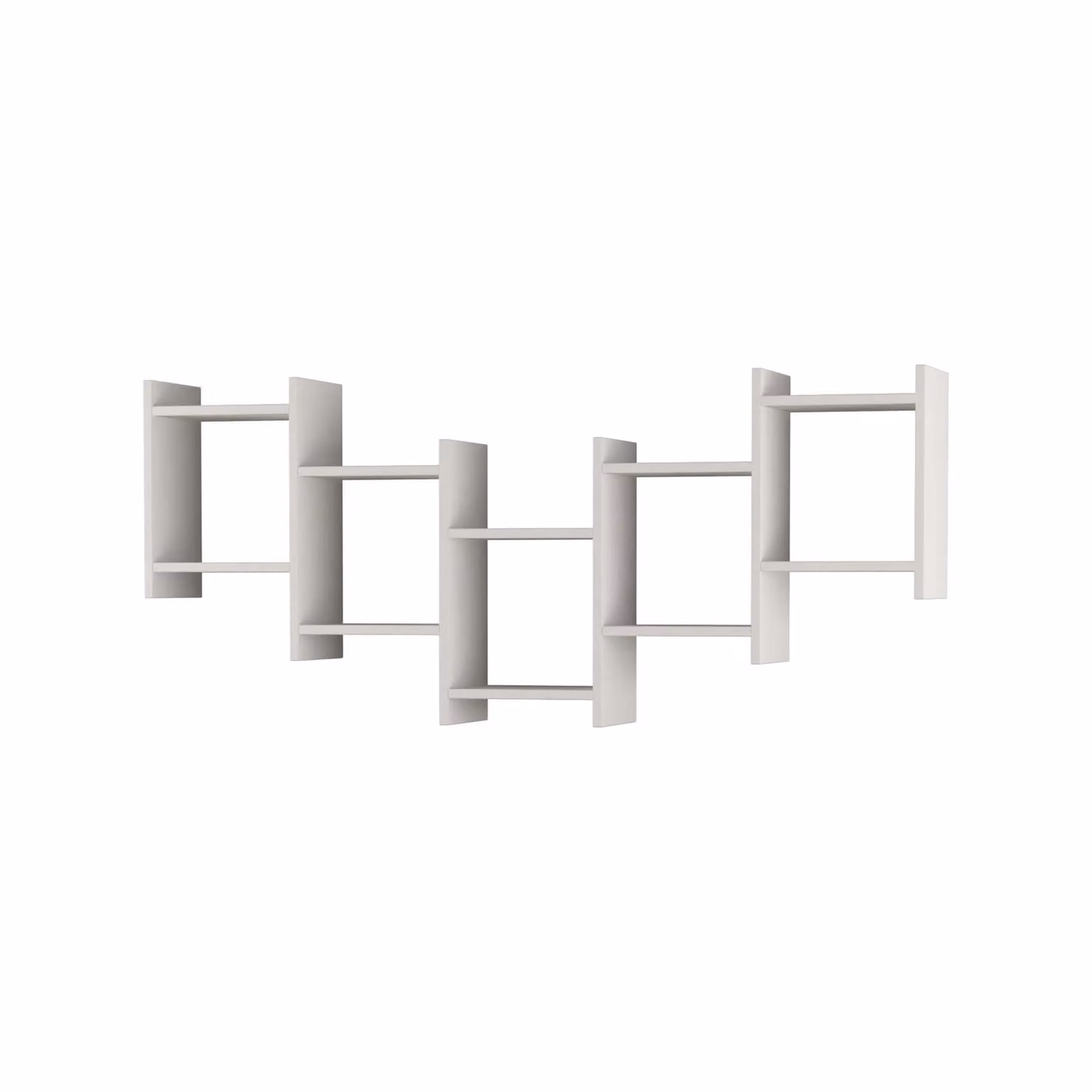 Decortie Bat Modern Floating Shelf, White, Width: 151 cm – 2