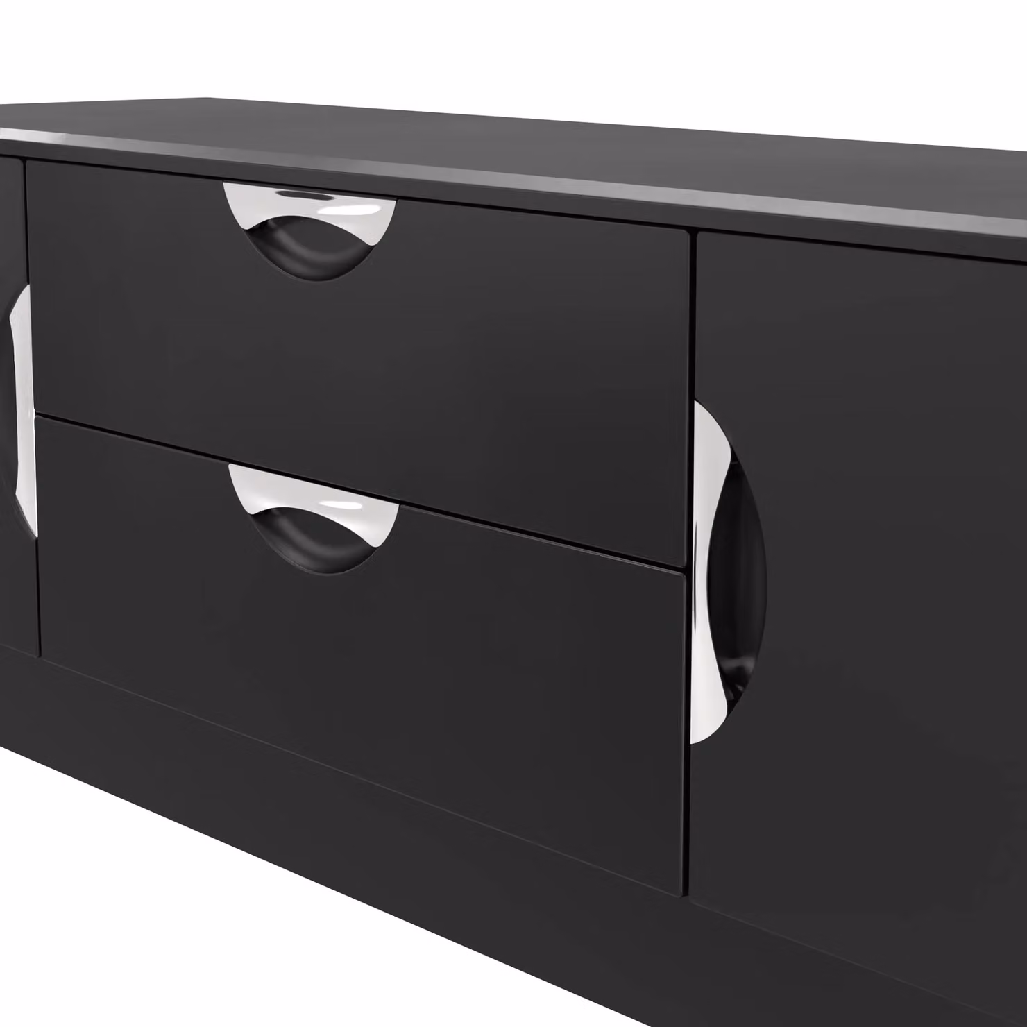 2 U Holborn Superwide TV Unit with 2 Doors and 2 Drawers in Black – 3