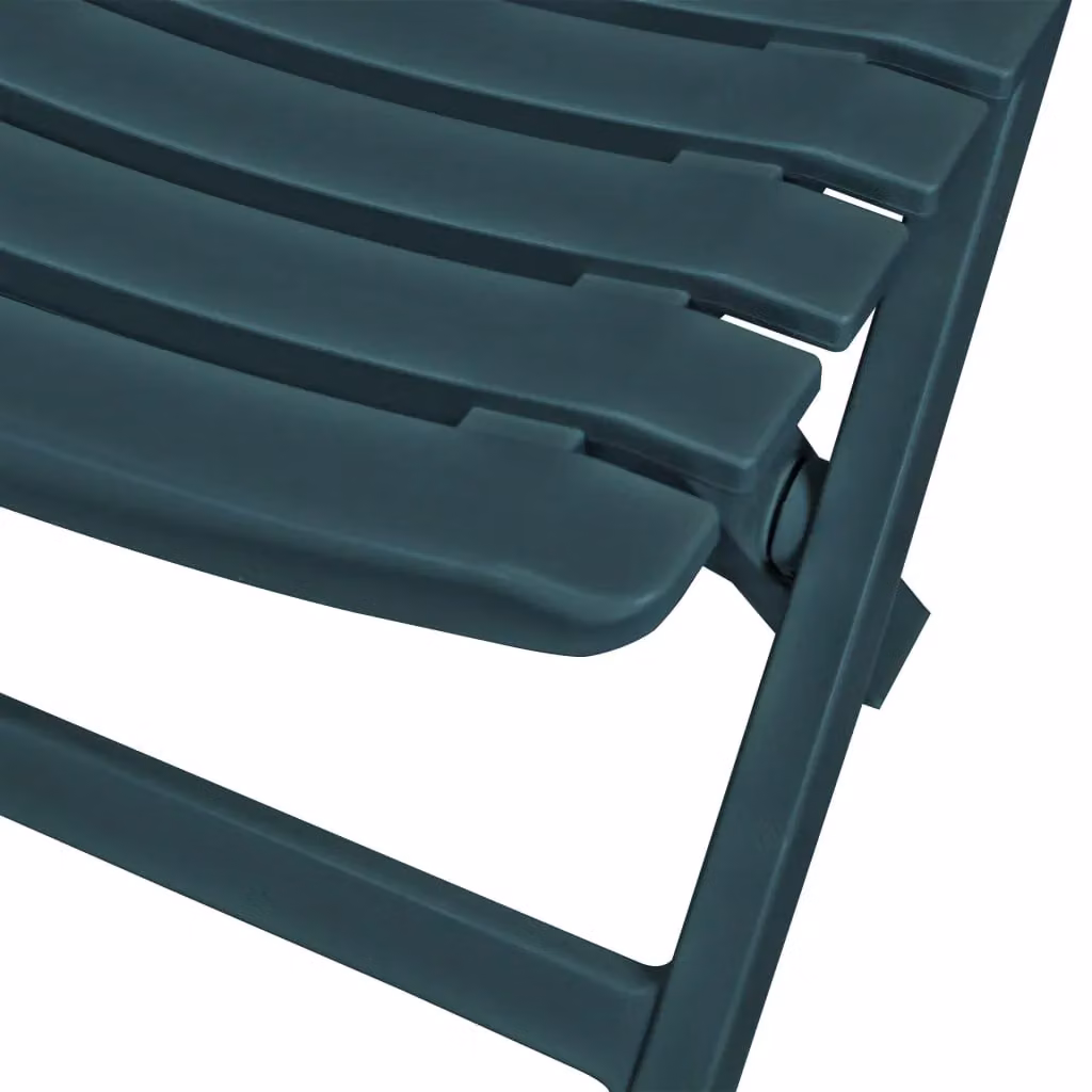 Berkfield Home 3 Piece Folding Bistro Set in Green Plastic – 2