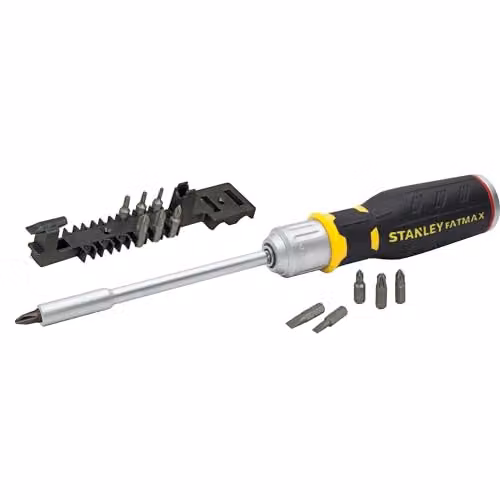 Stanley FatMax Ratchet Screwdriver in Yellow