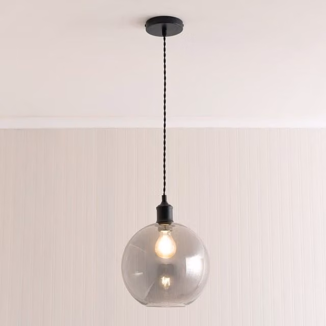 ValueLights Shaw Modern Adjustable Single Pendant Ceiling Light in Gold, Brass, Chrome or Black