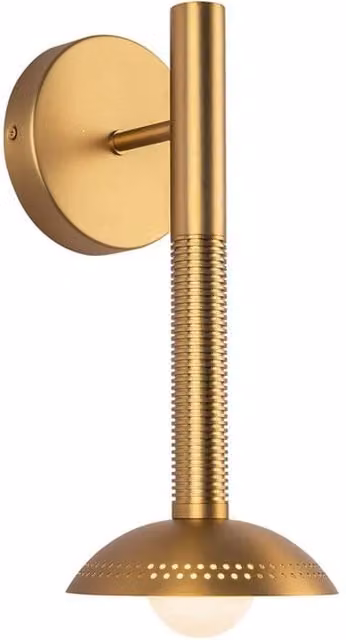 Netlighting Arden Integrated LED Wall Light in Brushed Gold with Warm White 3000K