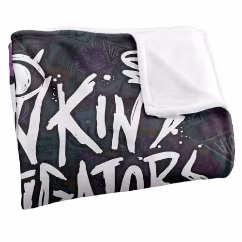 Netflix Stranger Things Tales From 85 Hic Scribble Multicolour Super Soft Microfibre Fleece Blanket, W: 152.4 cm x D: 152.4 cm – 3