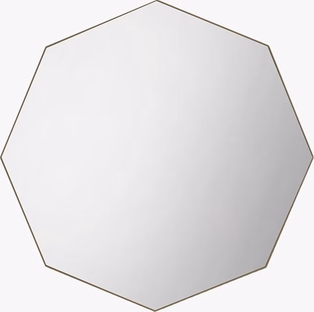 Perch & Parrow Jameson Geo Modern Geometric Wall Mirror in Gold
