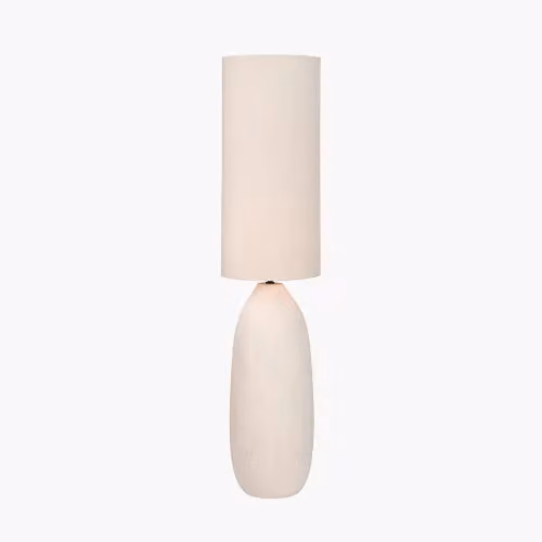 Ruma White Textured Ceramic Floor Lamp – 2
