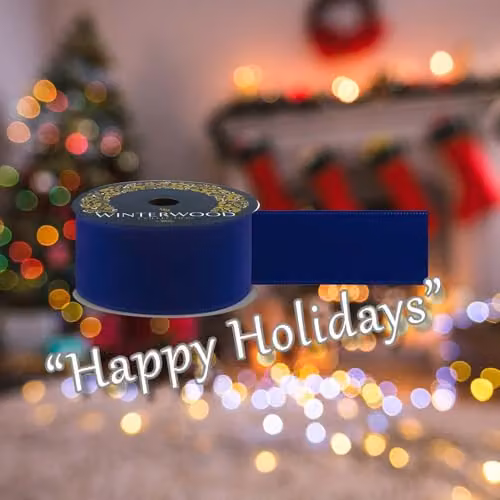 VFM e-Store Christmas Ribbon Garland in Blue, W/H: 6 x 12 cm – 4