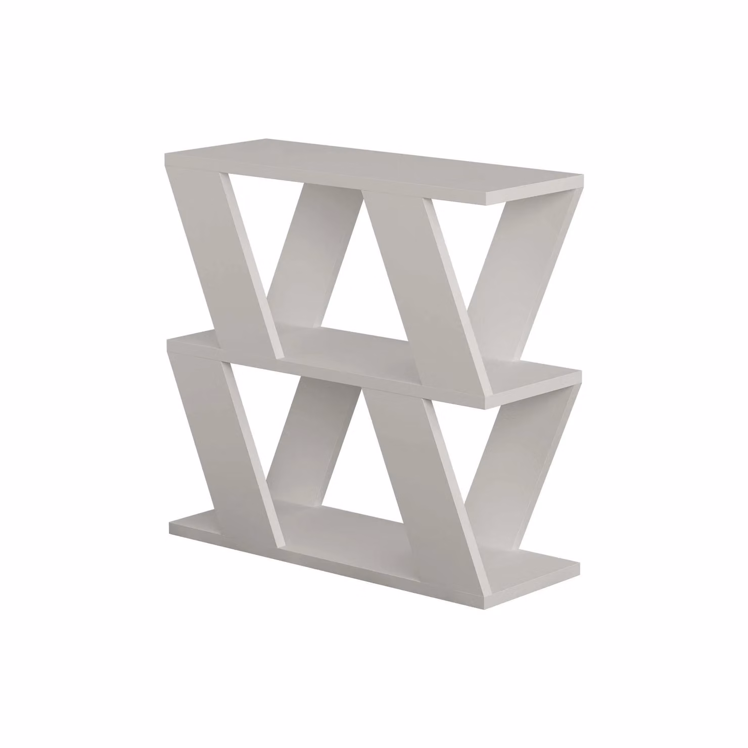 Decortie Lazena Modern 3-Tier Side Coffee Table in White, W/D/H: 55.4 x 22.0 x 60.0 cm – 3