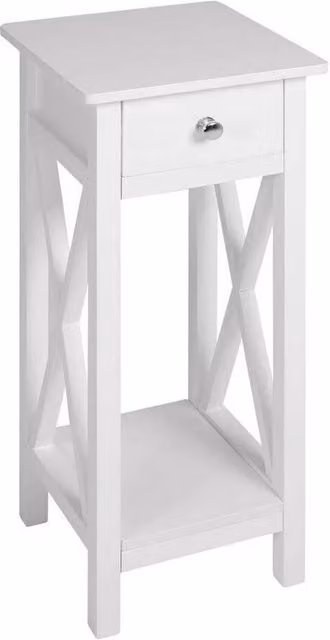 FORGEVIO Modern Slim White Lacquered Hallway Console Table – 1