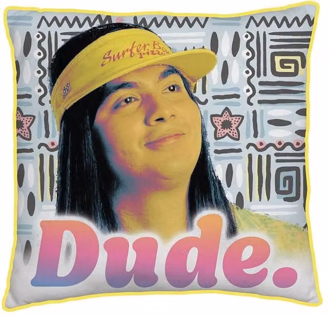 Stranger Things Surfer Boy Square Filled Polyester Cushion, Multicolour
