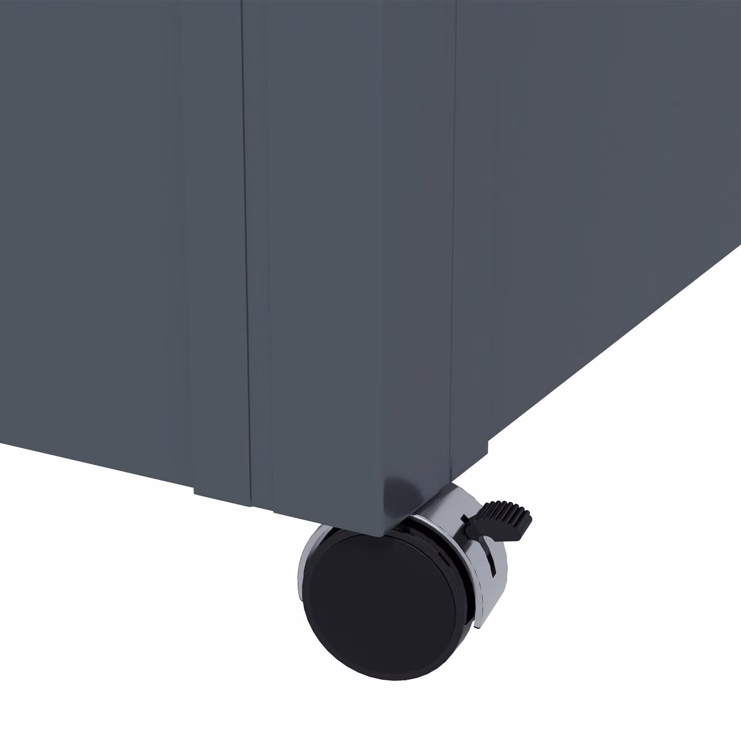 Outsunny 331L Waterproof Garden Storage Box with Wheels in Dark Grey – 8