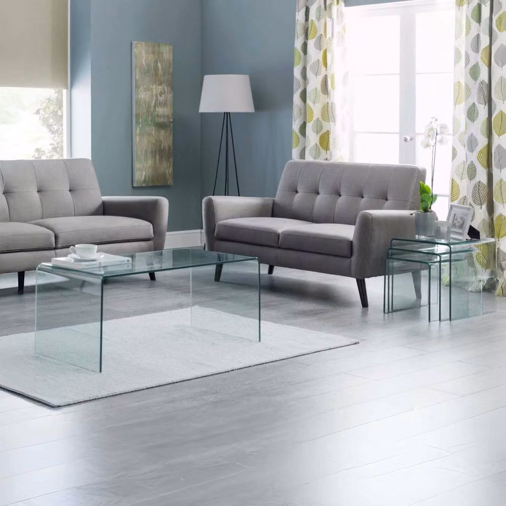 Cheshire Caledon Bent Glass Coffee Table in Clear – 3