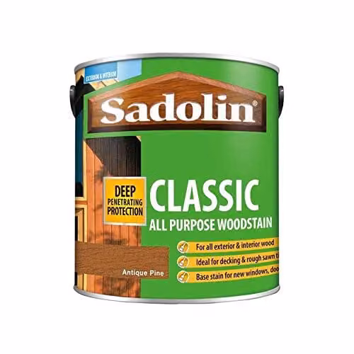 Sadolin Classic Weatherproof Wood Protection, Antique Pine, 2.5 l