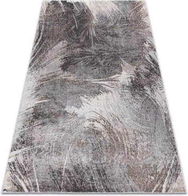 RugsX Fusion Geometric Modern Rug in Grey, W/D: 120 x 170 cm