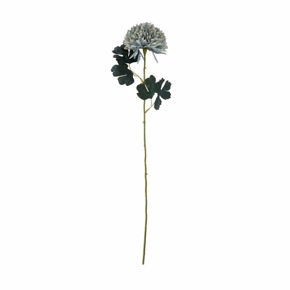 Lemon Pavilion Artificial Chrysanthemum in Blue and Green, Height: 54 cm – 3