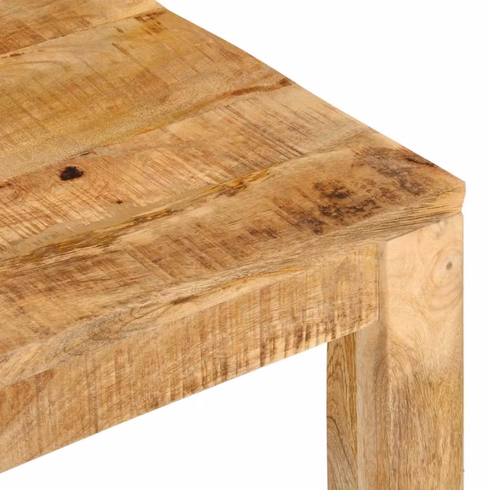 Berkfield Home Brown Mango Wood Coffee Table, W/D/H: 55 x 55 x 35 cm – 3