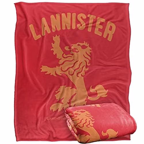 LOGOVISION Game of Thrones Super Soft Fleece Throw Blanket, Multicolour and White, W/D/H: 152 x 127 cm – 1