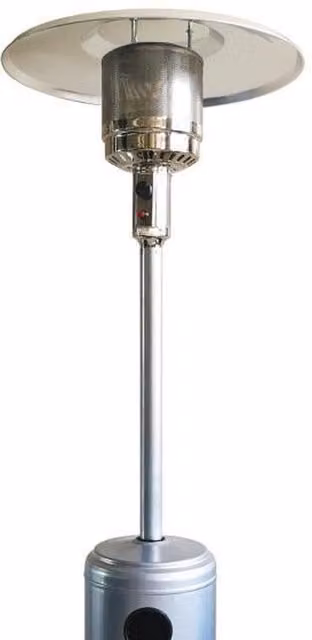 Palm Spas Silver Outdoor Gas Patio Heater for your Garden
