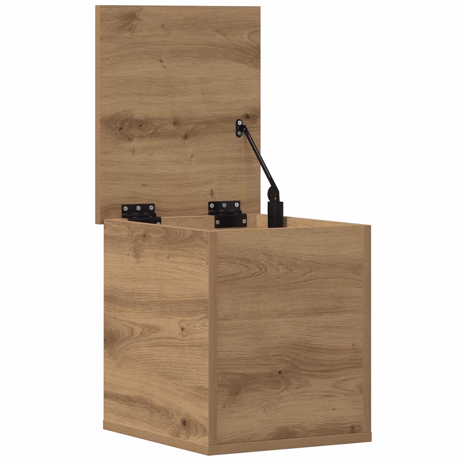 Berkfield Home Artisan Oak Storage Box in Brown, W/D/H: 30 x 35 x 35 cm – 3