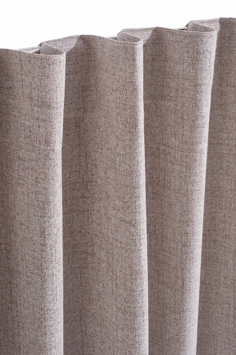 H&O Direct Beige Faux Linen Blackout Curtains, Pair, W: 117 cm, H: 137 cm – 3