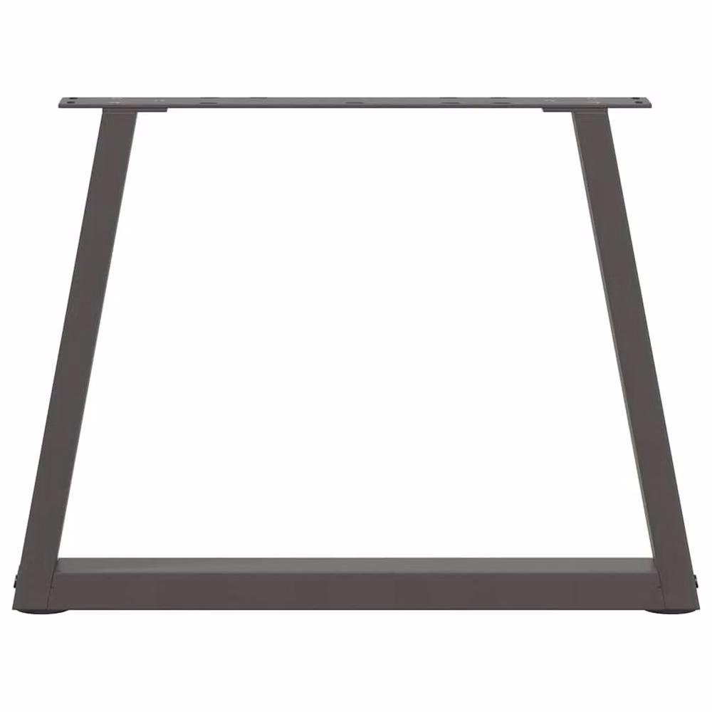 Berkfield Home Modern V-Shape Dining Table Legs, 2 Pieces, Anthracite Dark Grey, H: 50 x 43.3 cm – 3