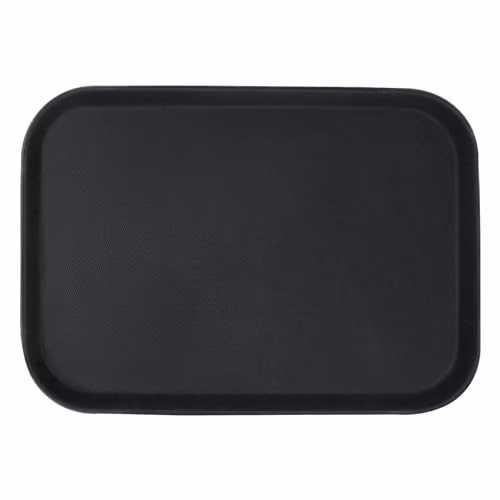 Argon Tableware Black Rectangular Non-Slip Serving Tray, W: 35.5 cm, D: 25 cm – 1