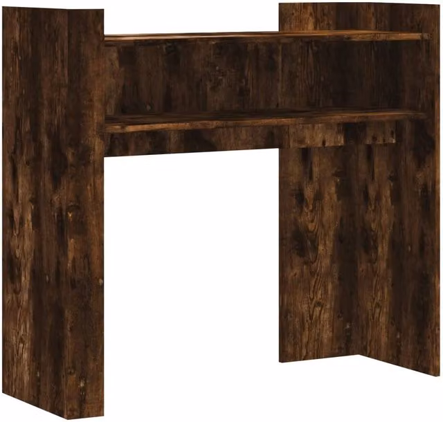 Berkfield Home Smoked Oak Console Table, Brown, W/D/H: 100 x 35 x 90 cm – 1