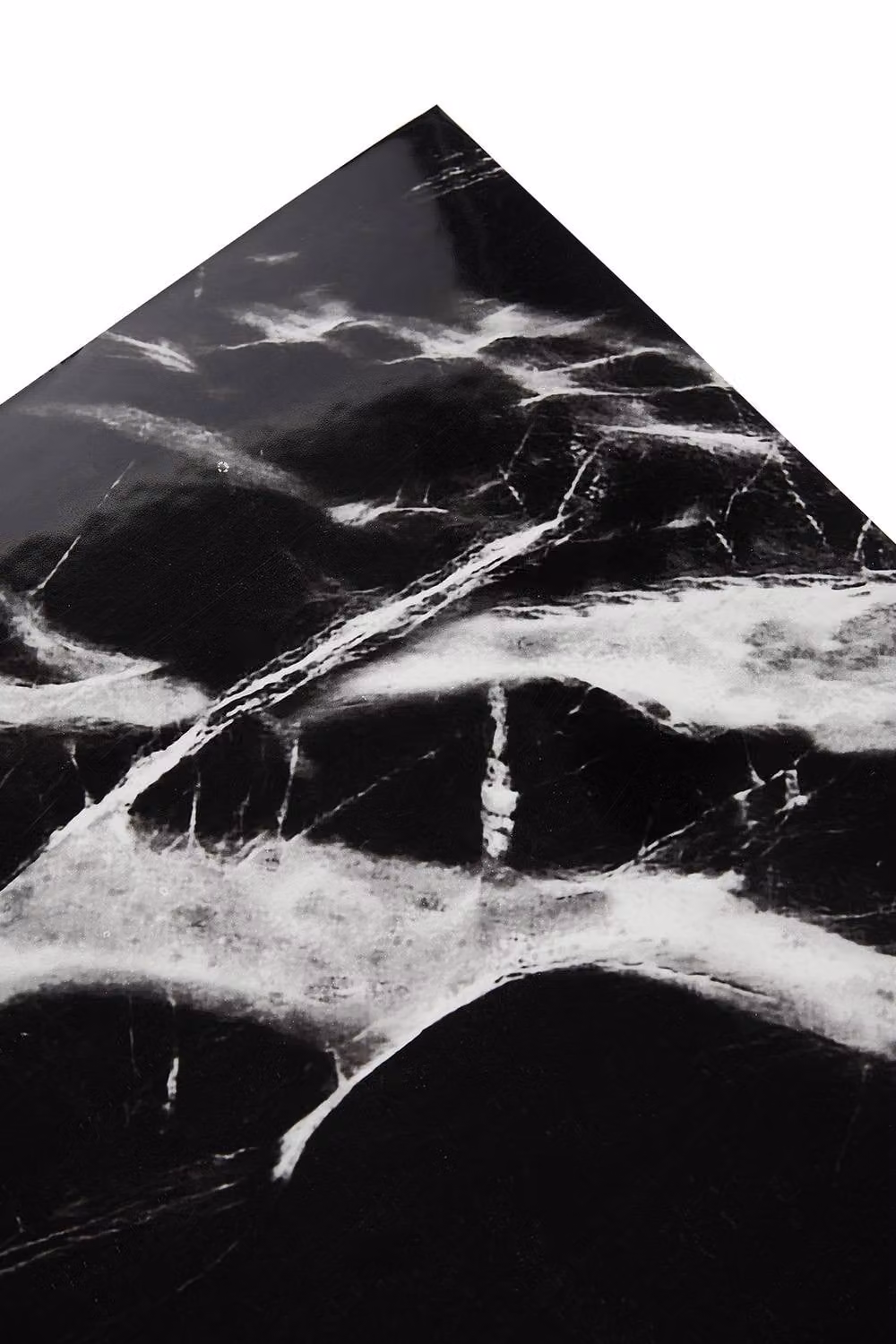 Living and Home Black Marquina Marble PVC Peel and Stick Wall Stickers, 10 Pieces, W/D: 40 x 40 cm – 5