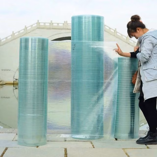 FLAVORA UV Protected Clear Polycarbonate Roofing Sheets, Transparent, W: 52 cm, L: 1000 cm – 1