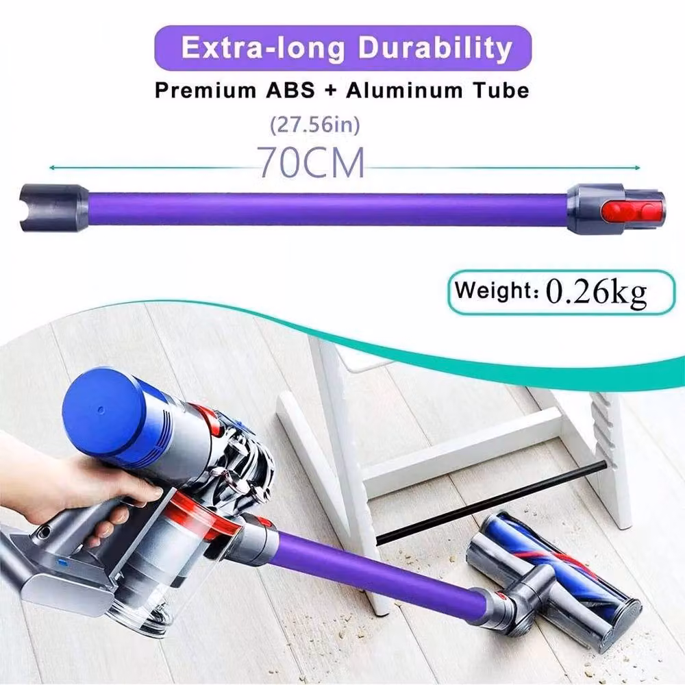 FLAVORA Replacement Wand Rod Pipe Tube for Dyson V7 V8 V10 V11 V15, Purple – 2