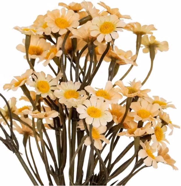 Hill Interiors Daisy Artificial Flower in Beige and White