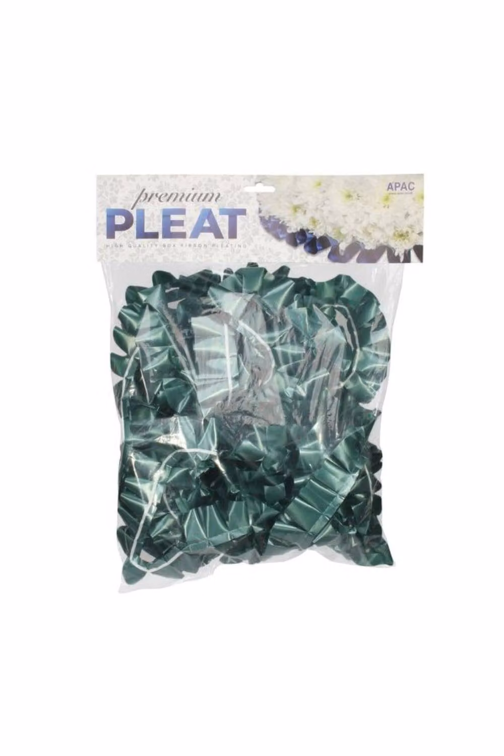 KDMD Premium Hunter Green Pleat Ribbon, Width: 5 cm, Length: 10 m – 2