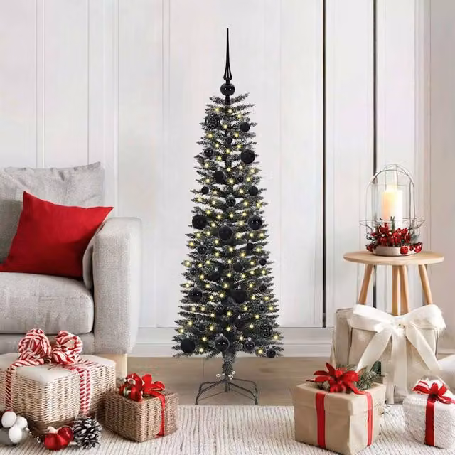 Berkfield Home Green Artificial Christmas Tree with Stand, W/D/H: 40.5 x 40.5 x 120 cm – 1