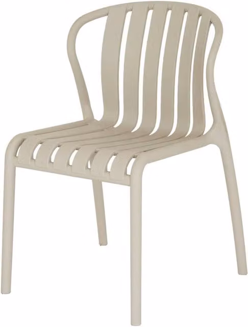 KDMD Modern Grey Plastic Outdoor Chair