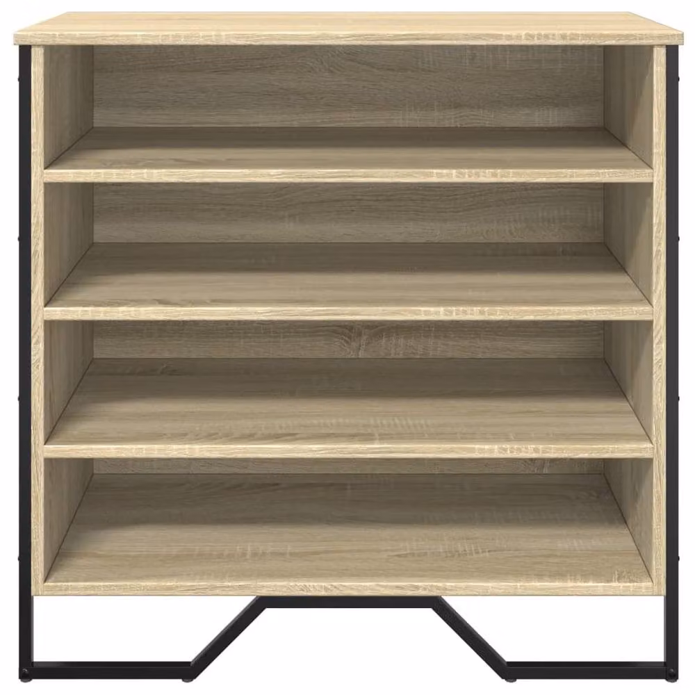 Berkfield Home Industrial Shoe Cabinet in Sonoma Oak and Brown, W/D/H: 80 x 38 x 78 cm – 3