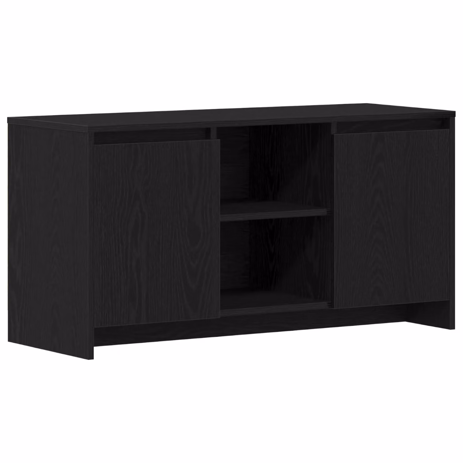 Berkfield Home Minimalist TV Stand in Black Oak, W/D/H: 102 x 37.5 x 52.5 cm – 2