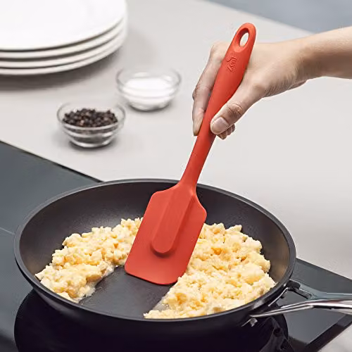 Zeal Red Silicone Non-Stick Spatula with Hanging Loop, 26 cm – 2