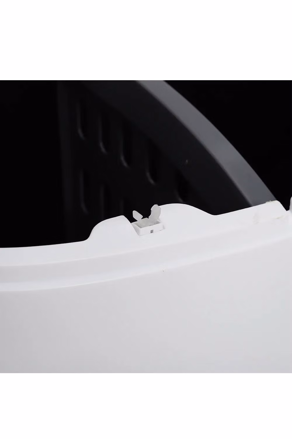 Living and Home 48L Pedal Rubbish Bin with 3 Compartments and Wheels in White – 5